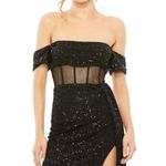 Mac Duggal  11665 Illusion Midriff Corset Off-The-Shoulder Dress Size 0 $458 UB Photo 8