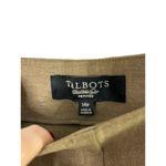 Talbots  Heritage Tan Flat Front Side Zip Slacks Women's Size 14 Petite Photo 5