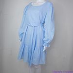 Eloquii NEW  Baby Blue Textured Cotton‎ Easy Day Dress, size 16 Photo 9