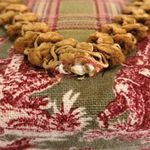 Mary Frances Vintage Oriental Print Beaded Gem Handle Bag VTG Green Photo 9