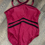 Women's‎ Alisha Levine One Piece Marron Black Bathing Suit size 16 Red Photo 0