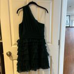 Endless Rose One-Shoulder Ruffle Dress - Dark Green Photo 4