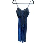 Betsy and Adam Sequin Gown Formal Evening Party Dress Blue Black Size 8 Photo 6