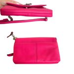 Calvin Klein Y2K AESTHETIC HOT PINK LEATHER CHAIN LOCK LINK SHOULDER BAG NWT Photo 3