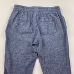 Old Navy Blue Chambray Linen Blend Pull On Ankle Pants XS Photo 6