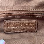 Dream Control Vegan Leather Floral Embroidered Shoulder Crossbody Bag Fringe EUC Brown Photo 11