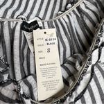 Fashion Fuse 🏷️NWT  3/4 Sleeves Striped Seersucker Off Shoulder Ruffle Top S Photo 4