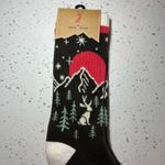 Jack + Sage Women's Venture Out Socks Brown Cream Red Stretch Mountains One Size Photo 1