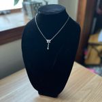 Lovely and Sweet .925 Silver & Blue Butterfly Necklace | Italian Chain Photo 2