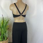 ZARA Black Wide Leg Cutout Top Sleeveless Jumpsuit Pantsuit M Photo 2