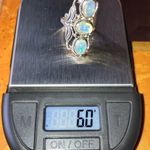 Natural Ethiopian Opal Sterling Silver Ring Size 5.75 Photo 8
