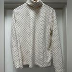 appleseed's  cream turtleneck w/ brown polka dots size XL Photo 0