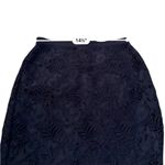 Ann Taylor Navy Blue Floral Lace Overlay Pencil Skirt Sz 2 Photo 8