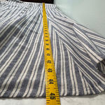 Violet Weekend Chambray Stripe Button Front Midi Dress XL Blue White Photo 8