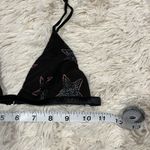 Black Fleur Du Mal Luxe Silk Cotton Poly Triangle Bra XS Stars Photo 1