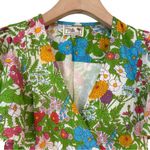 Mille Resort & Travel Helena Asymmetrical Hem Wrap Dress Multicolor Floral XXS Green Photo 5