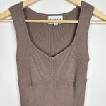 Olive & Oak  By Anthropologie Brown Sleeveless Ribbed Midi Dress Size XS Photo 2