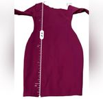 Lulus  Precious Thing Magenta‎ Asymmetrical Off The Shoulder Mini Dress Sz S NEW Photo 12