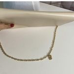 Jessica McClintock Purse Clutch Envelope Beige Faux Leather Formal Casual Chain Photo 7