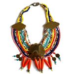 BIMBA Y LOLA colorful beaded statement necklace Photo 4