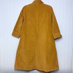 Vermont Country Store Brown Mustard Corduroy Shirt Dress With Packets Size S Tan Photo 3