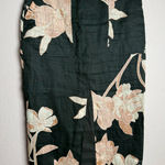 Reiss  Women Size 4 Floral Print High‎ Rise Midi Front Slip Green Elegant Skirt Photo 0