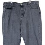 Universal Threads Universal Thread Boyfriend Jeans Plus Size 18 Washed Black Raw Hem Cropped Rigid Photo 1