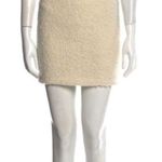 Alice + Olivia  Wool Mohair blend Boucle Teddy Mini Skirt Photo 0