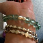 Links of London crystal faceted beaded bracelet with real silver elasticized Photo 3