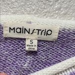 Main Strip  Lavender Sweater with White Trim Photo 2