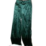 New Iman Jade Green Palazzo Pants Velvet Velour Small Beautiful Photo 1