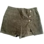 Lulu's Road to Love Olive Green Corduroy Button Photo 1