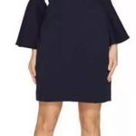 Trina Turk Miley Blue Off the Shoulder Bell Sleeve Dress (8) Photo 0
