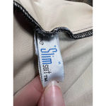 The Slim suit one piece swimsuit ruched front black blue purple leaf print Size M Photo 9