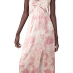 ZARA Pink Tie Dye Knot Slip Dress Sz M Photo 0