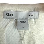 Gap NWT  Womens Sheer Floral Lace Short Sleeve Blouse Top Ivory Sz Large Femini e Photo 2