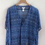 Tommy Bahama  Cowrie Diamond Swim Cover-Up Blue Small/Medium Photo 2