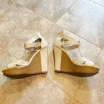 Elle Ivory Brie platform t strap wedge sandals size 9 Photo 2