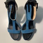 Tod's Suede & Leather T-Strap Platform Sandals Photo 7