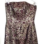 Talbots  8 dress GLAM halter evening Dress, shimmer gold and dark reddish Photo 1