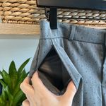 Banana Republic Ryan Mid-Rise Black Dot Gray Woven Career Dress Pant Trouser, 4 Photo 3