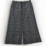 Ralph Lauren Lauren Long Maxi Drawstring Skirt Blue Print Spring Summer Vacation Size Medium Photo 0