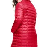 Lands' End Lands’ End Primaloft Scarlet Cherry Red Snapfront Puffer Jacket 4 Photo 1