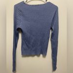 BDG  Blue Long Sleeve bow Tie Front Blouse XL coquette romantic Photo 2