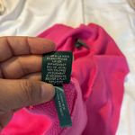 Ralph Lauren Lauren  Knit Cardigan Open Front Pink Cotton Blend Short Sleeve- M Photo 3