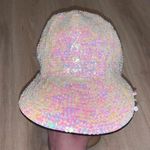 JC Penny JC Woman’s One Size pearl colored sparkly sequined hat Glam Photo 1
