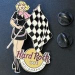 Hard Rock Cafe LE 900 Pin - 2003 Indianapolis Girls of Rock Checkered Flag Photo 0