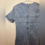 ZARA Women’s Light Blue Denim Mini Dress Size M Photo 6