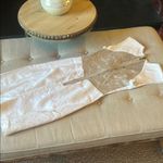 Black Halo 
White Sheer Lace Back Dress Size 4 Photo 7