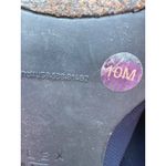 Alex Marie  Blue Cloth Wedge Heel Slip On Sandal Open Toe Navy Size 10 womens Photo 5